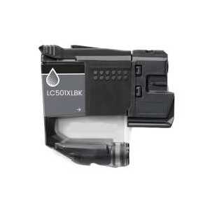 Compatible Brother LC501XLBK Black ink cartridge - High Yield