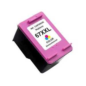 Remanufactured HP 67XXL Tri-color ink cartridge, 3YP32BN - Extra High Yield